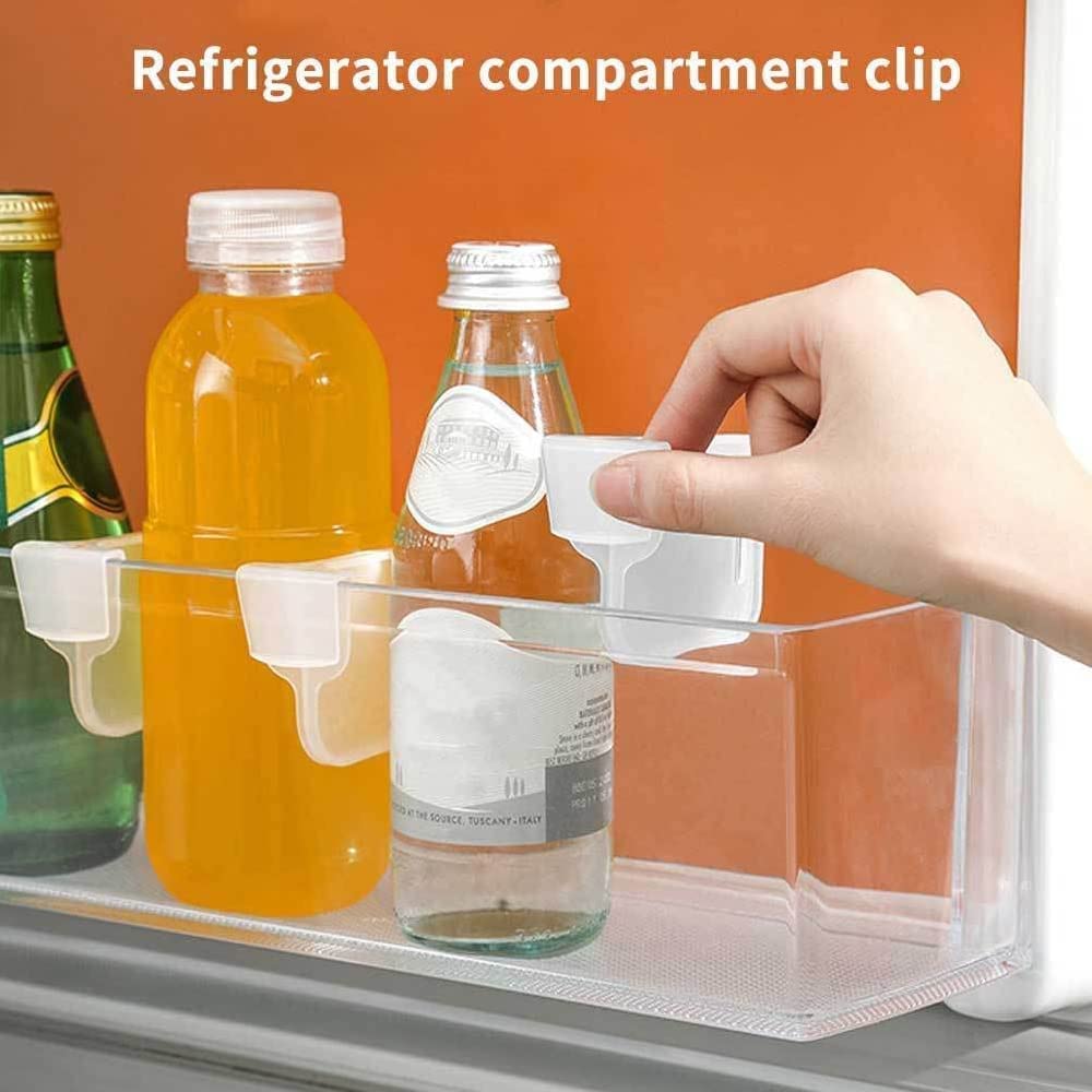 Plastic Storage Baskets Space allocator, Refrigerator Organizer Bins partition Clip (10 Pcs Set) Plastic Storage Baskets Space allocator, Refrigerator Organizer Bins partition Clip (10 Pcs Set)